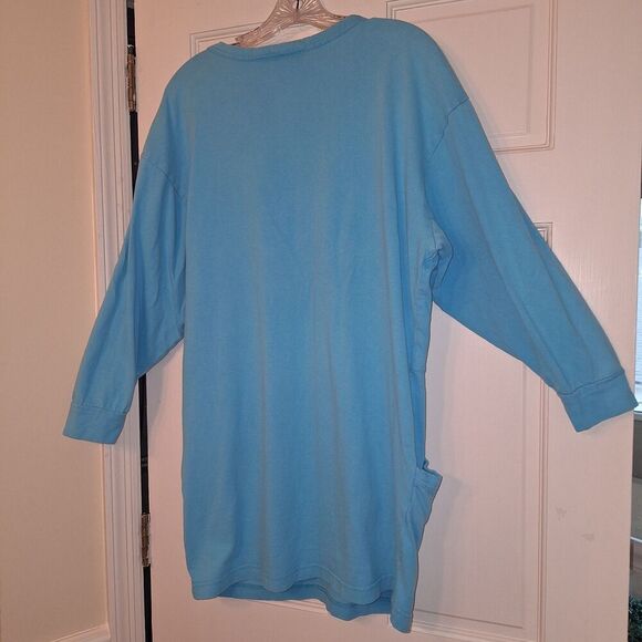 Vintage THE LA COSTA SPA California Dress Tunic Pullover Pockets Cotton USA M - Picture 11 of 11